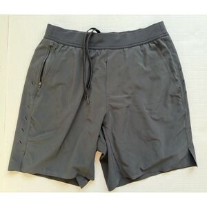 Ten Thousand Shorts Mens Small Black Interval Athletic Lined 7" Inseam